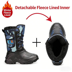 <span class=keywords><strong>Bottes</strong></span> de pêche en EVA pour hommes |   <span class=keywords><strong>Bottes</strong></span> d'hiver 100 % imperméables, chaudes, isolées, durables, légères, antidérapantes, mi-mollet, pour la pêche et les activités de plein air - Product Image 3