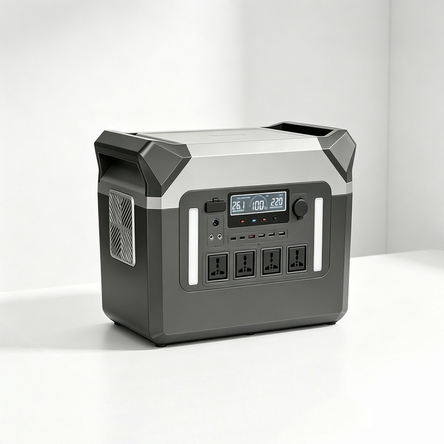LiFePO4 Portable Power Station 2000W Outdoor Solar Generator with MPPT Controller Car Compatible Highly Efficient