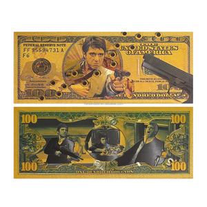 Groothandel Gratis Ontwerp Amerikaanse Scarface Karakter Souvenirs Kaart Plastic Bankbiljetten voor Collectie - Product Image 1