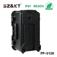 Valise trolley en PP rigide, étanche IP67, antichoc, pour équipement DJ de scène, stockage extérieur, protection avec roues en mousse, vente en gros d'usine