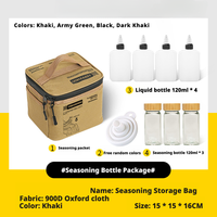 Sac de rangement pour accessoires de cuisine de camping, conteneur à épices, ensemble de conteneurs à épices pour équipement de camping, ensemble de cuisine de camping