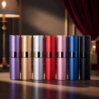 Emballage cosmétique rechargeable de luxe WOGU, flacon pulvérisateur en verre et aluminium à brume fine, 8 ml, 15 ml