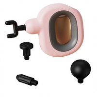 Pistolet de massage musculaire professionnel Eveekon avec 4 têtes de massage, poignée sans fil, pistolet de massage des fascias avec 6 vitesses
