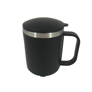 Écologique mat en acier inoxydable <span class=keywords><strong>réutilisable</strong></span> de voyage de tasse de café noir - Product Image 1