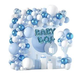 Kit d'arc <span class=keywords><strong>de</strong></span> guirlande <span class=keywords><strong>de</strong></span> ballons en latex personnalisé Ballons d'anniversaire pour garçon Accessoires <span class=keywords><strong>de</strong></span> décoration <span class=keywords><strong>de</strong></span> fête pour voitures, ballons blancs et noirs - Product Image 1