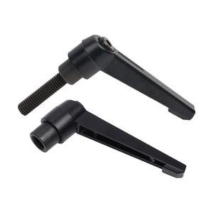 Vis de réglage réglables Jiehao Hardware M6 M8 M10 M12 M16, vis à main autobloquantes en forme de sept, métriques, en alliage de zinc noir, pour armoires - Product Image 1