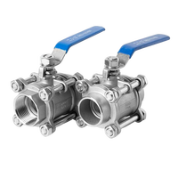 Válvula de Bola de 3 Vías de Acero Inoxidable de Pasaje Completo, Manual, OEM, para Aceite, Alta Temperatura, Fabricante de Piezas 89