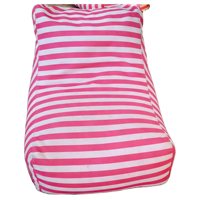 Kursi Santai Bean Bag Oxford Anti Air Anti UV Motif Garis untuk Luar Ruangan, Penutup Sofa Bean Bag untuk Bersantai di Pinggir Kolam Renang