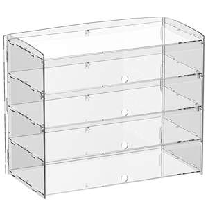 Tùy chỉnh OEM/ODM <span class=keywords><strong>4</strong></span> <span class=keywords><strong>Tier</strong></span> rõ ràng Acrylic bánh Tủ bánh Pastry hiển thị trường hợp cho bánh rán bánh cookie thực phẩm nướng hiển thị rõ ràng - Product Image 1