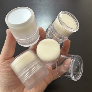 <span class=keywords><strong>ISMAN</strong></span> Vente en gros – Boîtier cosmétique rond vide dépoli pour maquillage, fard à joues, poudre libre, avec houppette et miroir, 5g - Product Image 1