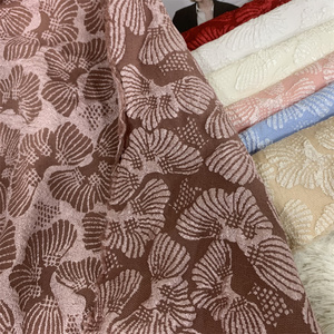 Haute Qualité 100% Polyester Jacquard Dentelle <span class=keywords><strong>Pas</strong></span> <span class=keywords><strong>Cher</strong></span> En Trois Dimensions Relief Shell Motif Mousse Jacquard pour Tissu Textile - Product Image 5