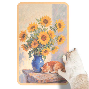 Weltberühmte Malerei Design <span class=keywords><strong>Cat</strong></span> Scratch <span class=keywords><strong>Mat</strong></span> Moderne Sternennacht <span class=keywords><strong>Cat</strong></span> Scratcher Pad Künstlerische <span class=keywords><strong>Cat</strong></span> Scratching <span class=keywords><strong>Mat</strong></span> für Indoor Cats - Product Image 3