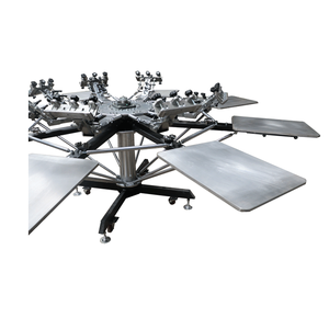 bibo New Multi-color Manual Rotating Cloth T-Shirt Flat Octopus Screen <b>Printing</b> <b>Machine</b> - Product Image 2