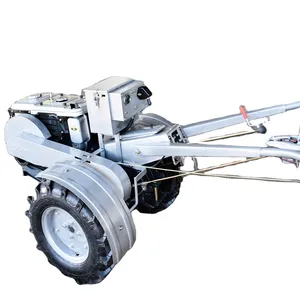 Traktor berjalan pertanian mesin diesel traktor tangan berpendingin air