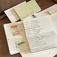 Carnet de notes adhésives mini format thérapeutique, avec couverture rabattable, format poche, portable, format paysage, journal, cadeau, livre de vocabulaire