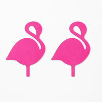 Cache-tétons personnalisés en forme de flamant rose néon, pétales de poitrine, vente en gros d'été, OEM