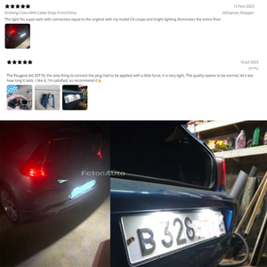 Bon Prix Haute Luminosité LED Plaque D'immatriculation Lumière pour Peugeot 106 1007 207 307 308 406 407 508 Citroen C2 C3 C5 C6 C8 - Product Image 6