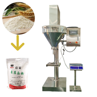 Machine de remplissage semi-automatique à vis sans fin pour poudres sèches de qualité alimentaire, avec dosage haute précision pour sacs et films