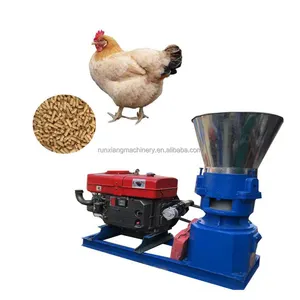 Küçük tavuk yemi peleti makine çiftlikleri hayvan beslemeleri için pelletizer makinesi kullanın hayvan yemi pelet makinesi üretim tesisi