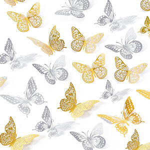 Xieli زينة العام الجديد لوازم الحفلات 3D فراشة ورقة كعكة ممتاز - Product Image 1