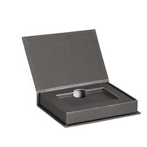 Caja de papel de cartón rígida negra para tarjetas de negocios, caja de regalo vacía personalizada para tarjetas VIP - Product Image 1