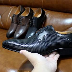 Nouvelle collection d'automne du créateur original, chaussures pour hommes en cuir véritable, style britannique, axées sur le business, avec des caractéristiques distinctives - Product Image 2