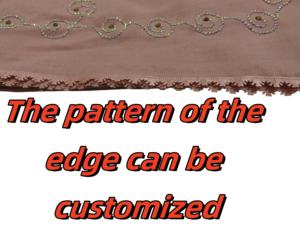 Foulard en viscose de style malaisien strass motif rayé jersey pour l'été 110*110 personnalisé en gros - Product Image 4