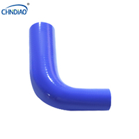 Tuyau de radiateur en caoutchouc silicone turbo à 3 plis haute pression, coude à 45 degrés, de 4 pouces à 2,5 pouces, pour camion