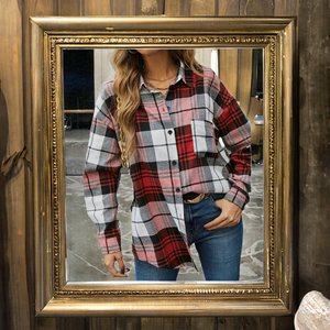 PB&ZA Blusas de Mujer 2025 Primavera Verano Otoño Casual Estilo Urbano Rayadas Tejidas de Gasa con Encaje en Capas Manga Ancha Holgadas para Uso Diario - Product Image 3