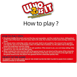 Niños Adultos Educación Familia Jugar Pensando Persona Nombre Tarjeta Juego de mesa <span class=keywords><strong>Adivina</strong></span> Quién juguete - Product Image 3