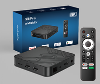 NOUVEAU Boîtier TV Android Z8 Pro 12.0 H618 4K, Décodeur 4 Go 32 Go WiFi 2.4/5G BT, Commande Vocale, Boîtier TV Intelligent Internet
