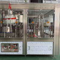 Machine de remplissage et de bouchage d'eau industrielle mini 3-en-1 entièrement automatique, prix usine