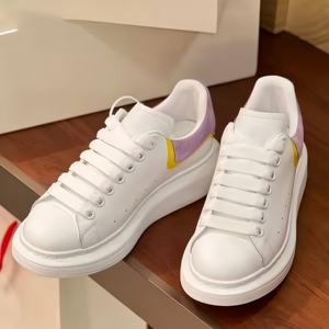 Zapatos de Cuero Casuales de Moda Unisex de Alta Calidad, Nuevos Tenis Blancos MQ, Zapatos para Caminar Transpirables y Cómodos para Exteriores - Product Image 4