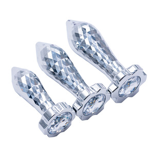 Wholesale plum blossom diamond-shaped metal anal plug anal expander for men and women out <b>masturbation</b> backyard massage adult - Product Image 4