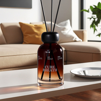 Diffuseurs à bâtonnets en verre écologiques sans plomb, sans flamme, 200 ml, longue durée, parfum frais, avec bâtonnets – Nouveauté usine