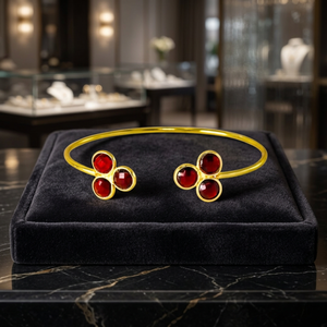 Fabricant de bijoux en laiton, bracelets unisexes faits à la main, ethniques indiens, plaqués or 24 carats, sertissage clos, exportateur en gros, anniversaire - Product Image 3