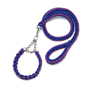 Set tali anjing taktis lembut tugas berat tali nilon latihan anjing kuat untuk anjing kecil sedang besar - Product Image 3