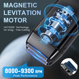 HATTEKER HT-936 <span class=keywords><strong>rasoir</strong></span> électrique à double feuille pour hommes tondeuse à cheveux rechargeable à 2 têtes pour un <span class=keywords><strong>rasage</strong></span> <span class=keywords><strong>de</strong></span> près - Product Image 5