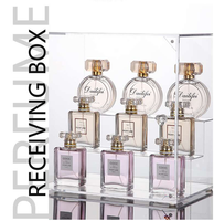 Boîte de rangement et de présentation de parfum en acrylique haute transparence sur mesure
