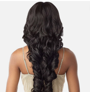 24-25 Inch Water Wave <b>Synthetic</b> <b>Wig</b> Full Lace Black Brown Gold Gradient Long Curly Women Hair <b>Wigs</b> Elegant Daily Use Wholesale - Product Image 4
