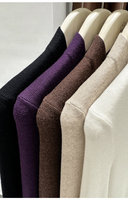 Pull en maille à col en V pour femme, manches longues, coupe ajustée, doux et extensible, chemise décontractée minimaliste pour l'automne et l'hiver
