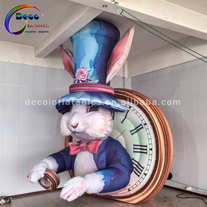 <span class=keywords><strong>Lapin</strong></span> de dessin animé <span class=keywords><strong>gonflable</strong></span> extérieur personnalisé pour les décorations de fête d'événement ventilateur inclus - Product Image 1