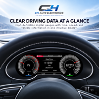 Pour Audi Q2 A3 TT A4L A6L A7 Q5 10.9/12.3'' Écran LCD numérique du tableau de bord, mise à niveau du tableau de bord avec CarPlay et Android Auto