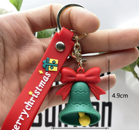 Maßgefertigter Weihnachtspuppen-Schlüsselanhänger 3D Mini-Figur Taschen- und Autoanhänger Großhandel Weihnachtsgeschenk Hängender Charm Accessoire