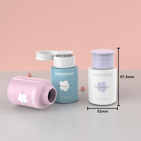 Botol Sampo Silinder HDPE 120ml dengan Tutup Flip Top dan Sablon Sutra
