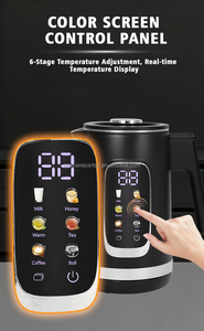 1.5l + 1.1L kỹ thuật số màn hình cảm ứng kiểm soát nhiệt độ trà Maker thép không gỉ trà Nồi giữ ấm chức năng cho hộ gia đình khách sạn sử dụng - Product Image 5