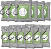 Sacs purificateurs d'air en lin naturel et charbon de bambou pour voiture, éliminateur d'odeurs naturel et absorbeur d'humidité, sans produits chimiques