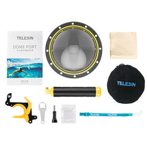 Telesin-carcasa de buceo para <span class=keywords><strong>GoPro</strong></span> Hero 11/10/9, cúpula impermeable, 45M, para cámaras - Product Image 6