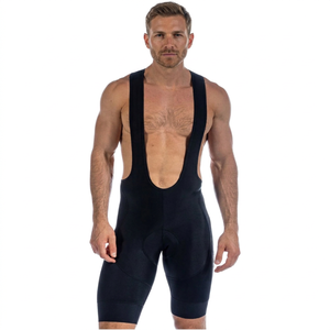 Cuissard de cyclisme pour homme, ajusté, noir, en spandex et nylon, séchage rapide, longueur courte - Product Image 3