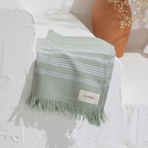 Serviettes à main Terryback-pour enfants hammam turc, serviette pestemal directement de l'usine, torchon de cuisine ferme rustique - Product Image 4